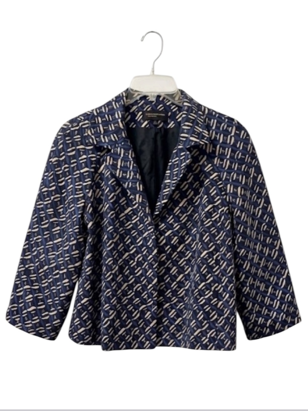 Silk Blazer Vintage Jacket WomenButton Front Lined Pockets Jones New York 12 - Picture 3 of 15